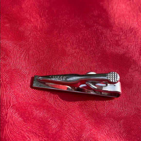 Vintage Swank tie clip. silver. - Picture 2 of 4